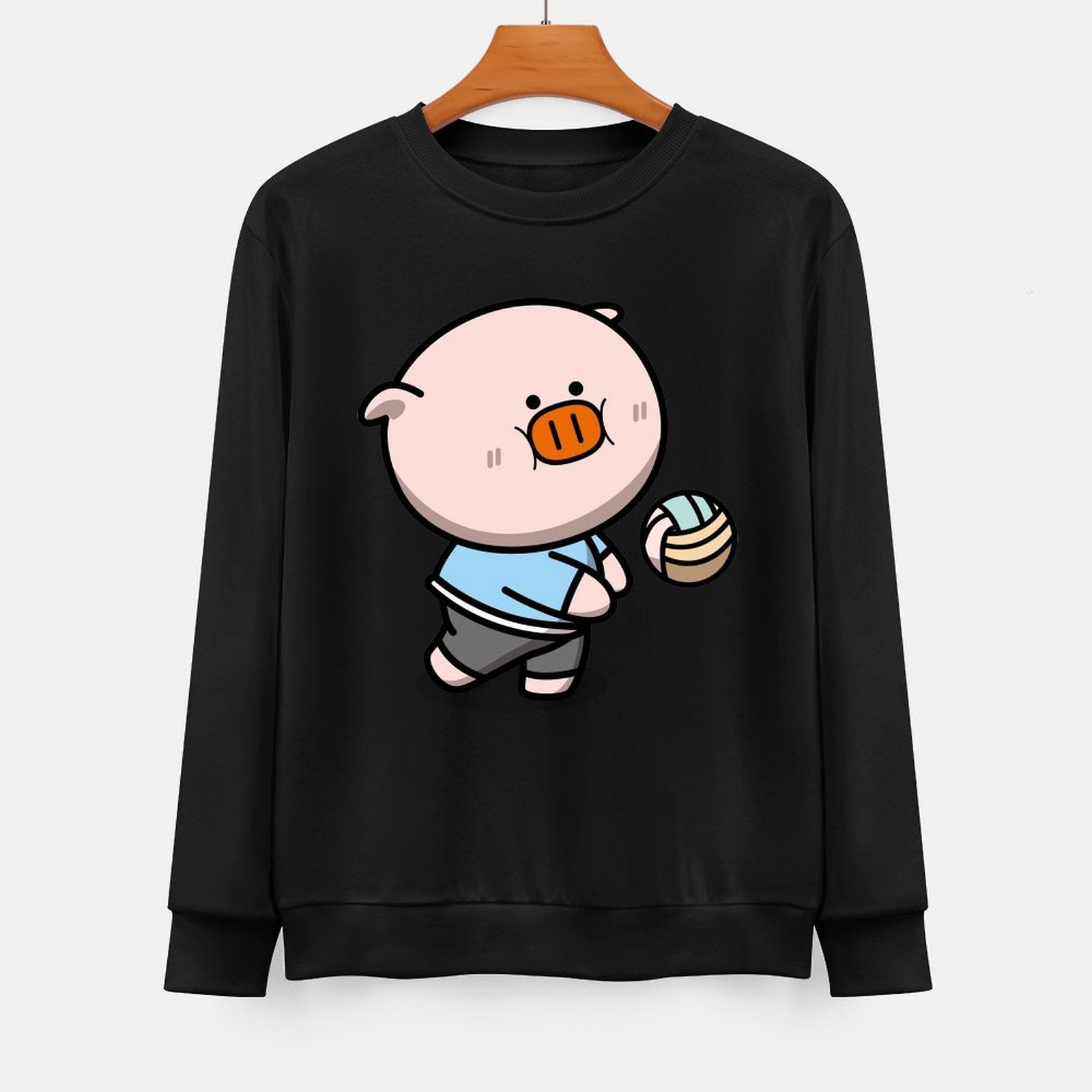 Front Patterned Long Sleeve TopSoftTouch Fitted